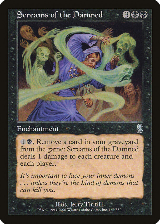 Screams of the Damned card front