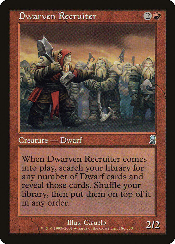Dwarven Recruiter card front