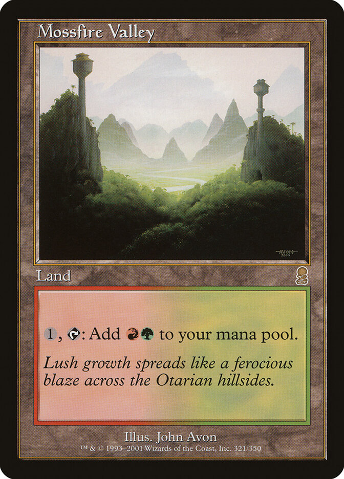 Mossfire Valley card front