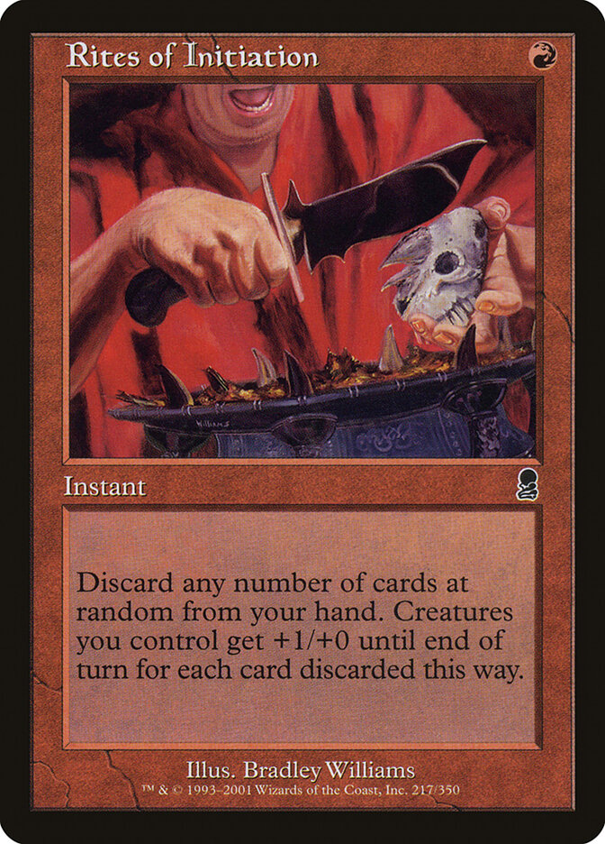 Rites of Initiation card front