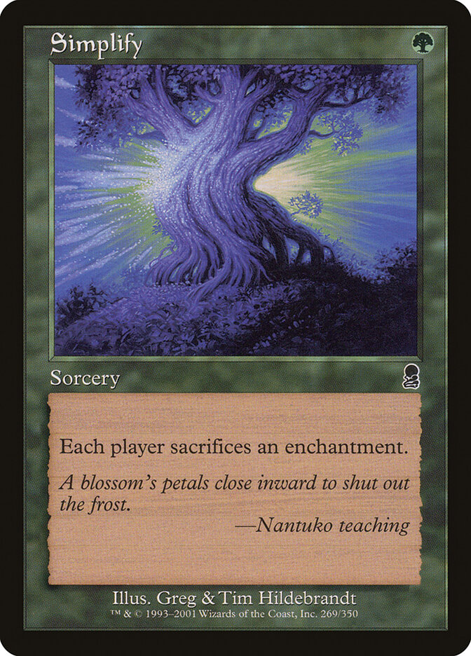 Simplify card front