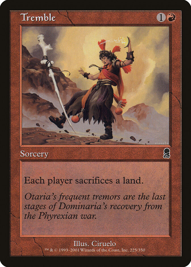 Tremble card front
