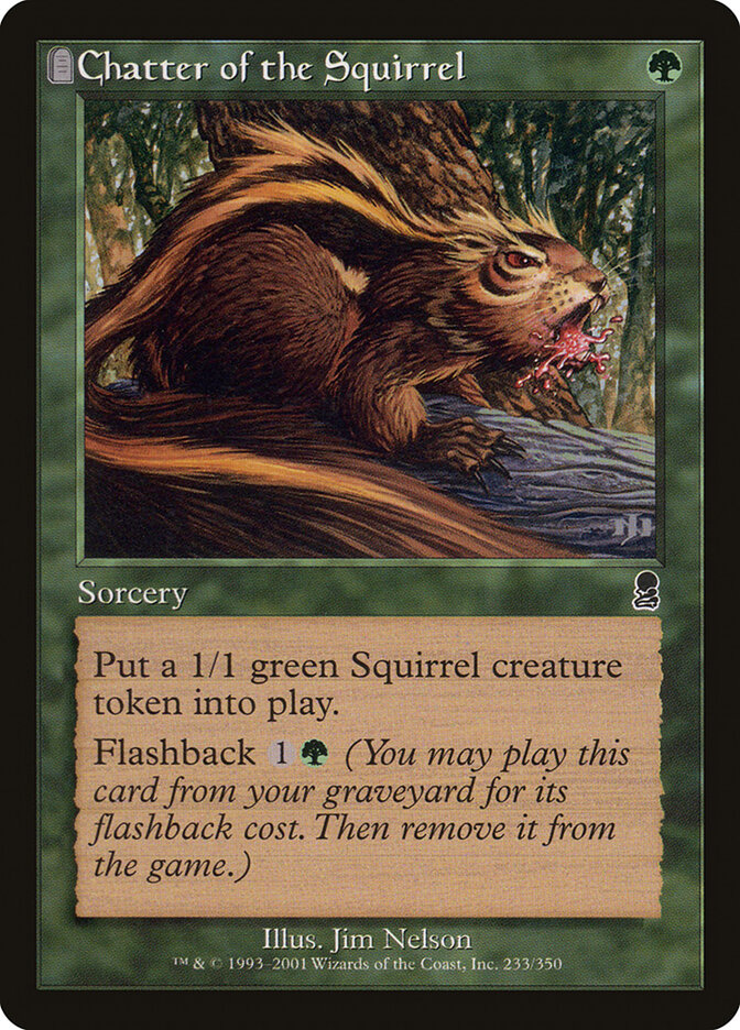 Chatter of the Squirrel card front