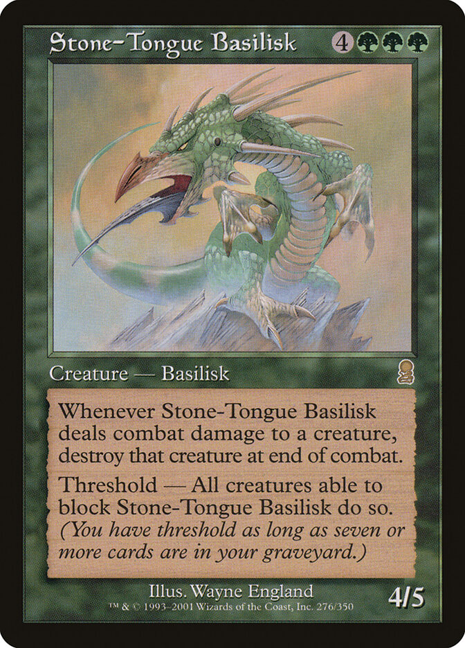 Stone-Tongue Basilisk card front