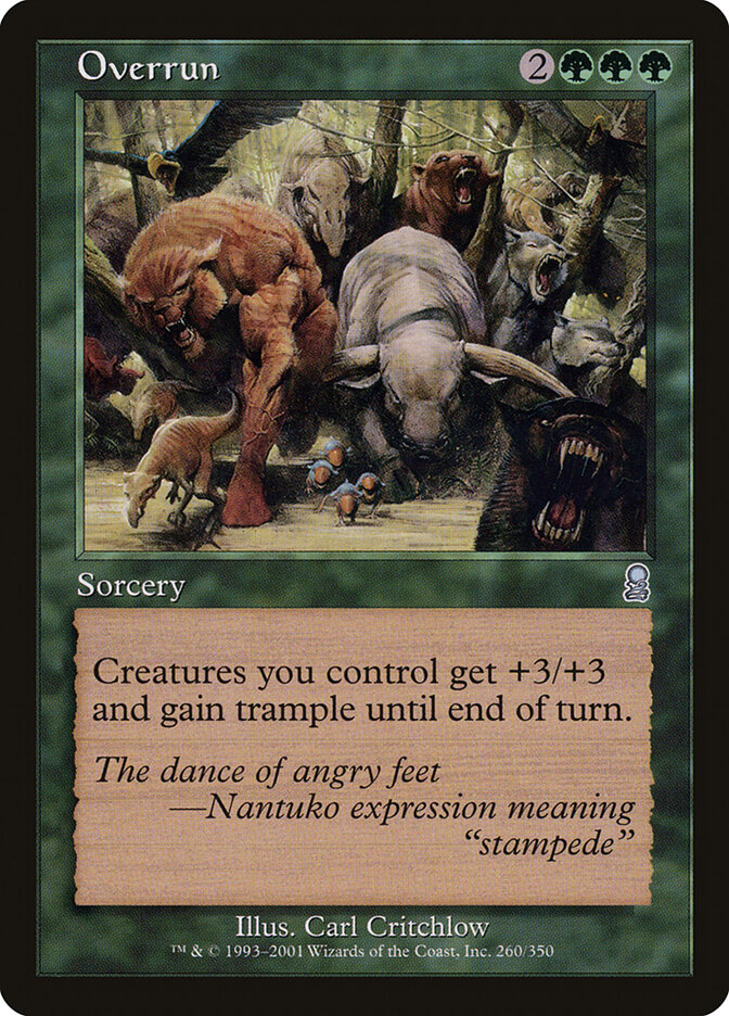 Overrun card front