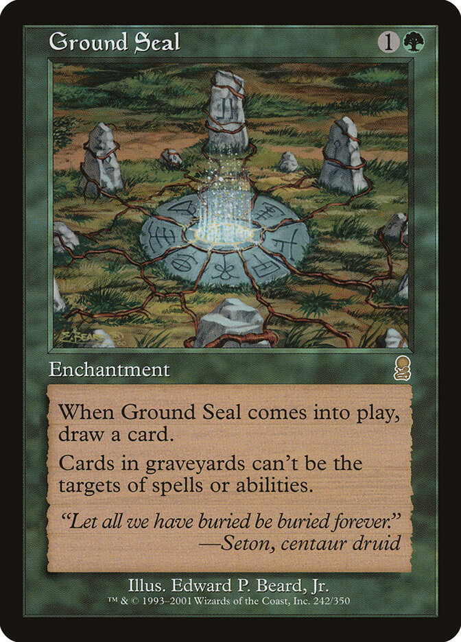 Ground Seal card front