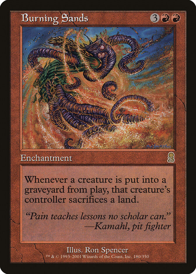 Burning Sands card front