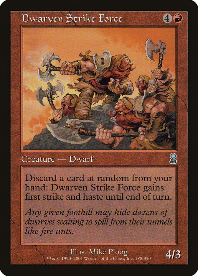 Dwarven Strike Force card front