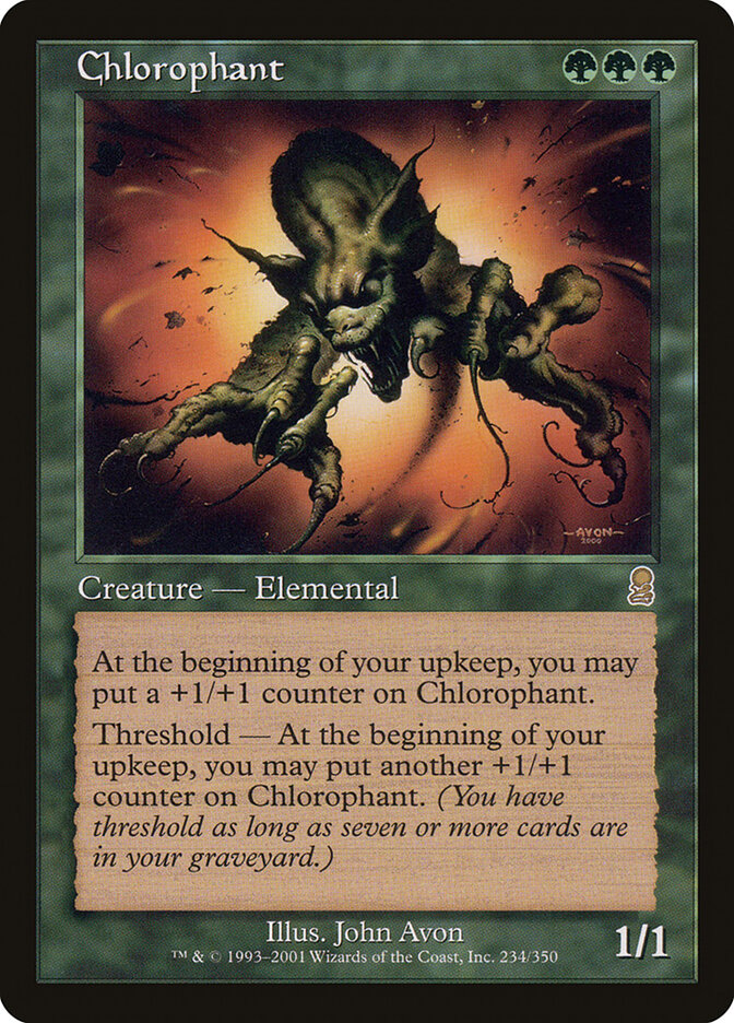 Chlorophant card front