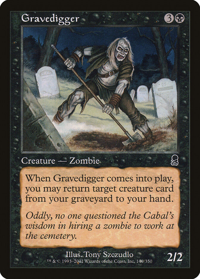Gravedigger card front
