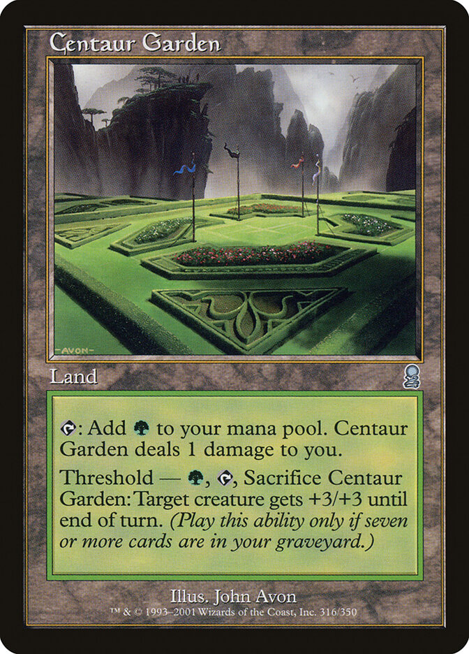 Centaur Garden card front