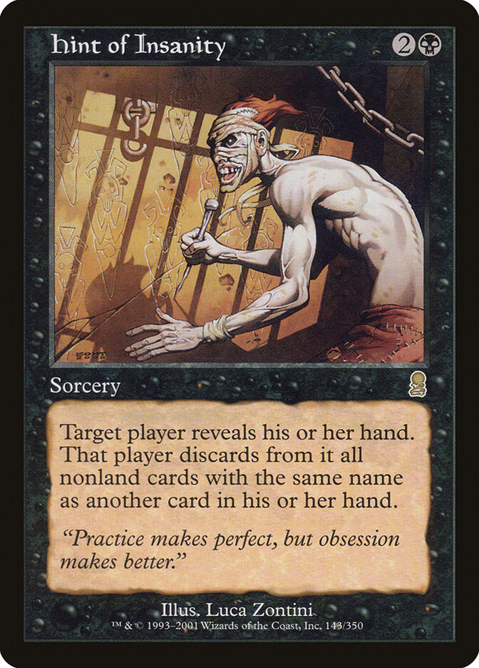 Hint of Insanity card front