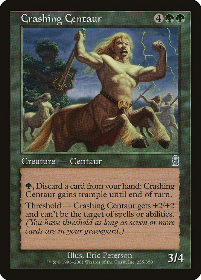Crashing Centaur card front
