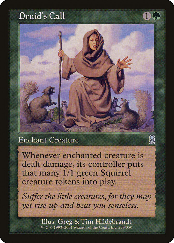 Druid's Call card front