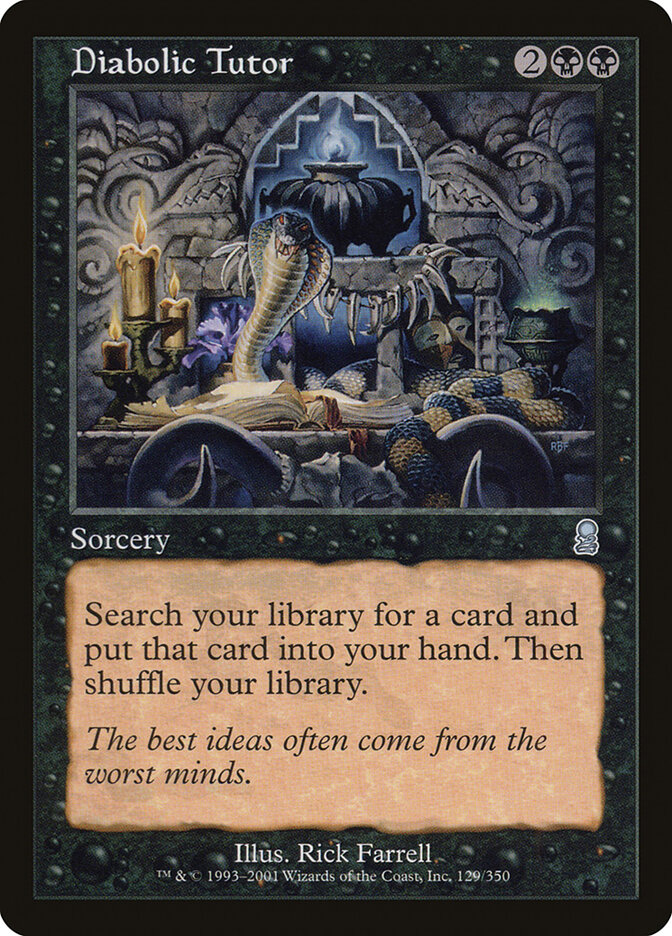 Diabolic Tutor card front