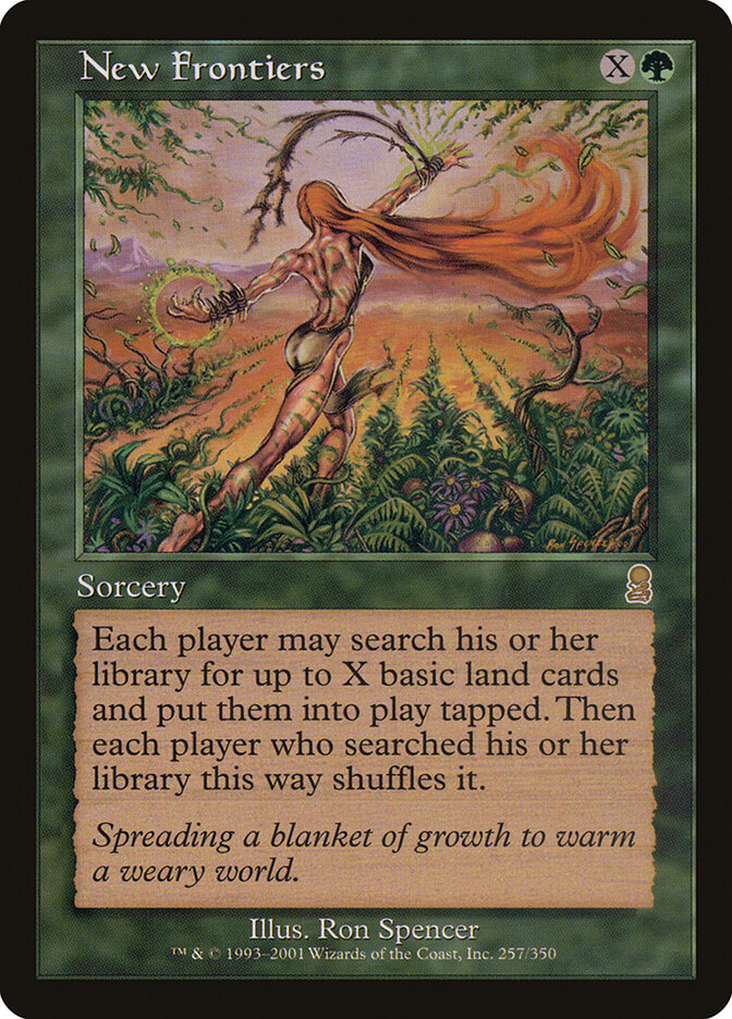 New Frontiers card front