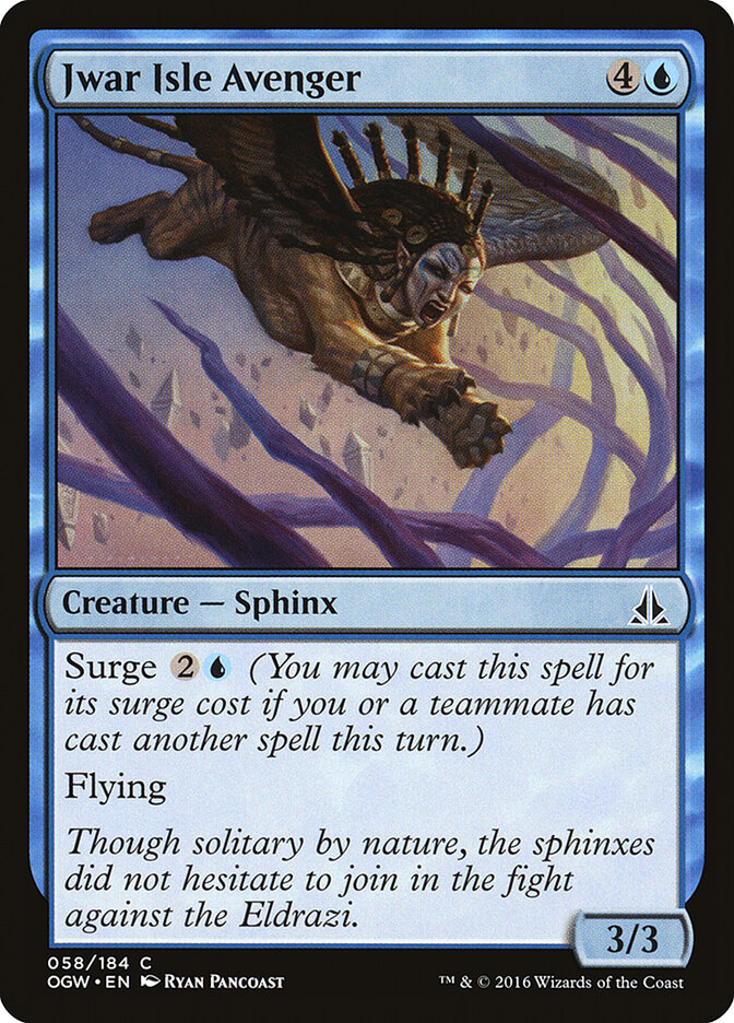 Jwar Isle Avenger card front