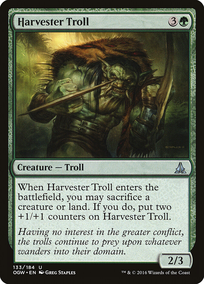 Harvester Troll card front