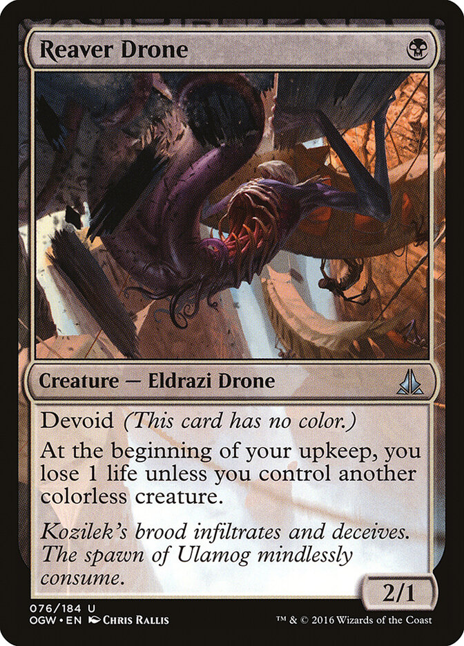 Reaver Drone card front