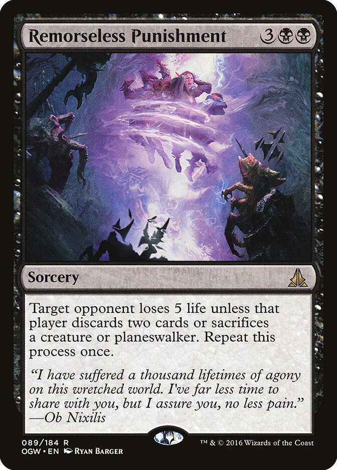 Remorseless Punishment card front