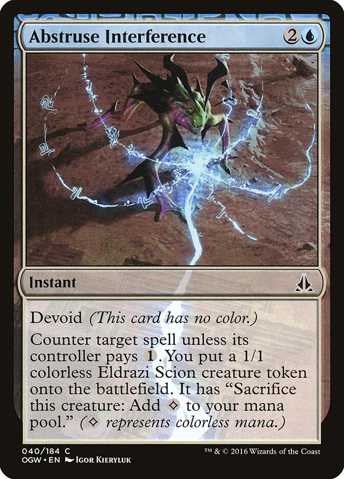 Abstruse Interference card front