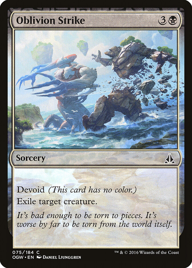Oblivion Strike card front