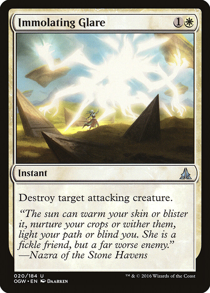 Immolating Glare card front