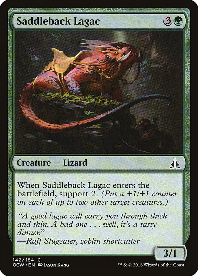 Saddleback Lagac card front