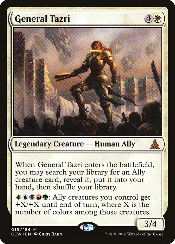 General Tazri card front
