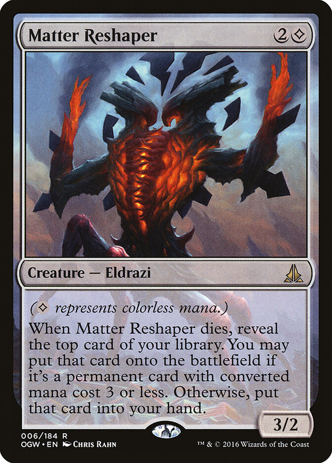 Matter Reshaper card front