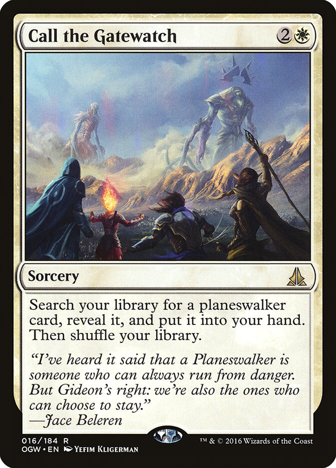 Call the Gatewatch card front