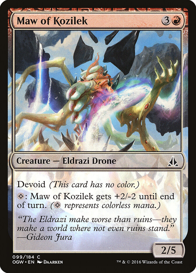Maw of Kozilek card front