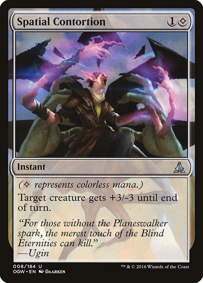 Spatial Contortion card front