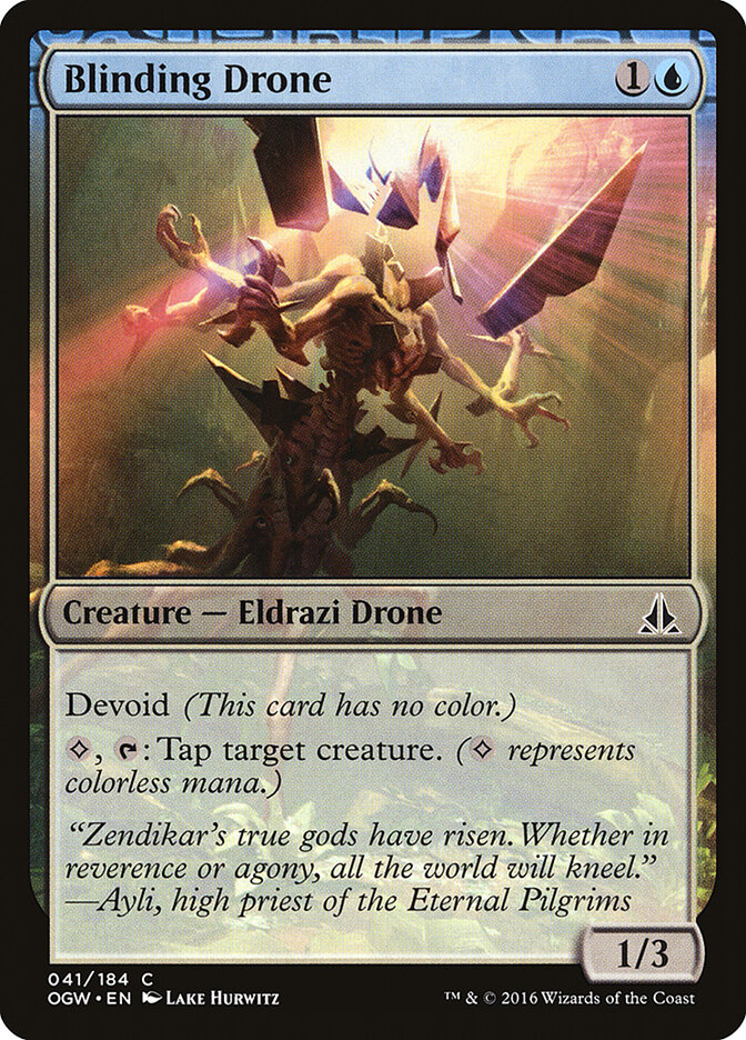 Blinding Drone card front