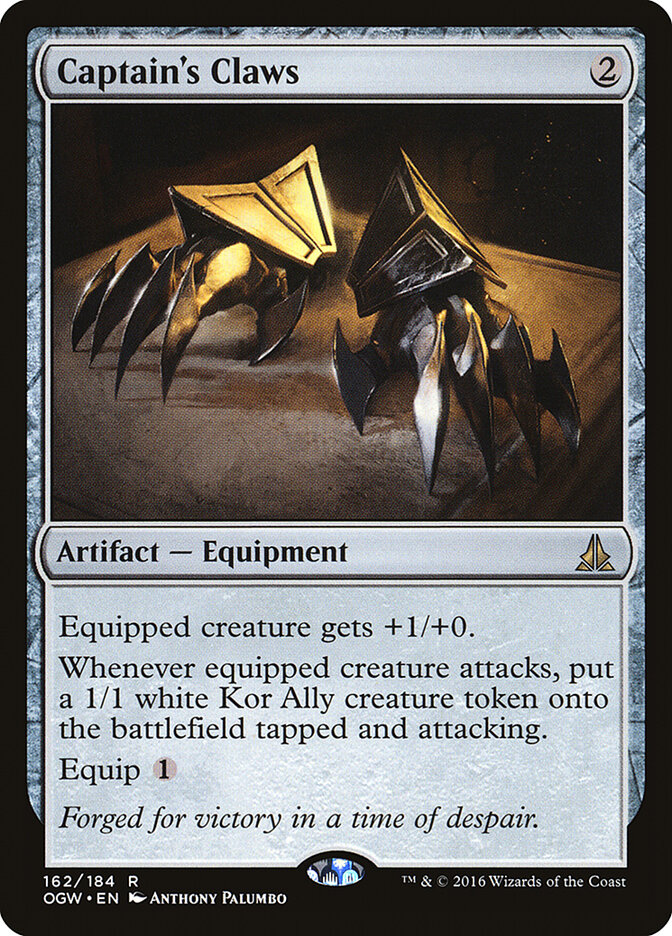 Captain's Claws card front
