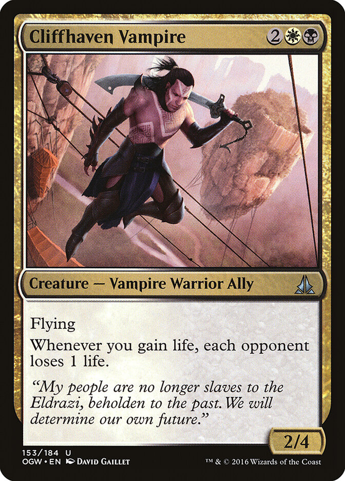 Cliffhaven Vampire card front
