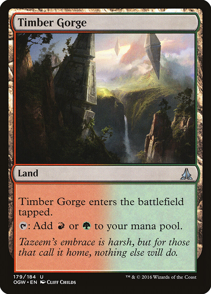 Timber Gorge card front