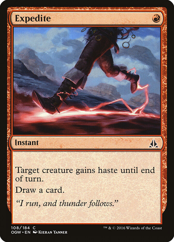 Expedite card front