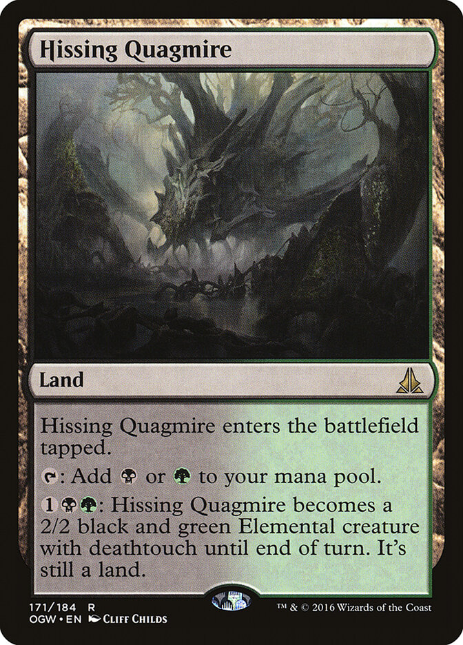 Hissing Quagmire card front