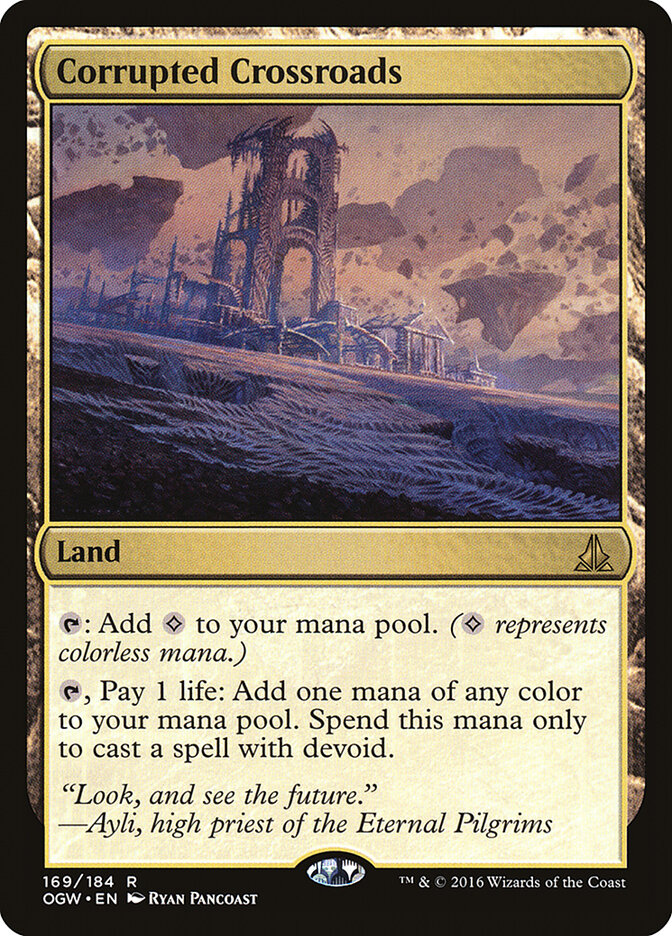 Corrupted Crossroads card front