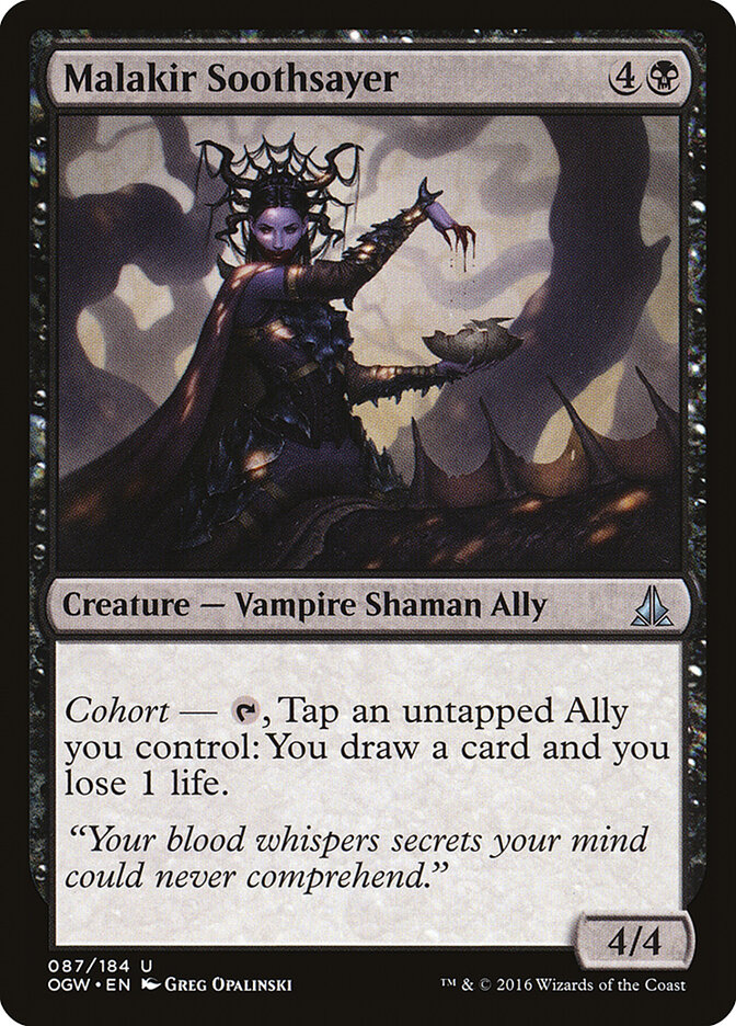 Malakir Soothsayer card front