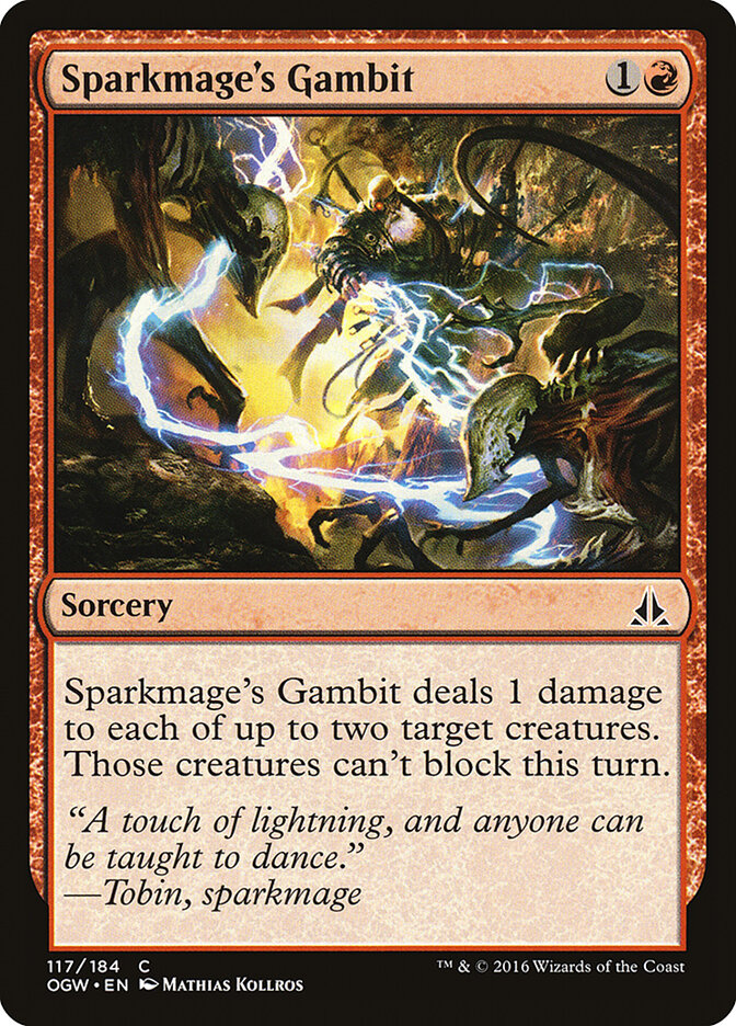 Sparkmage's Gambit card front