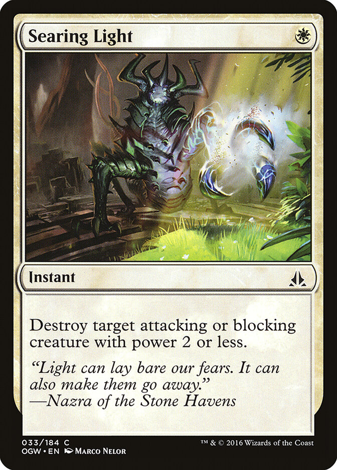Searing Light card front
