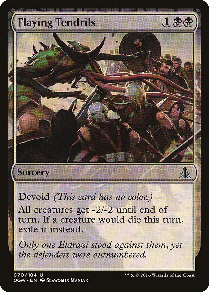 Flaying Tendrils card front
