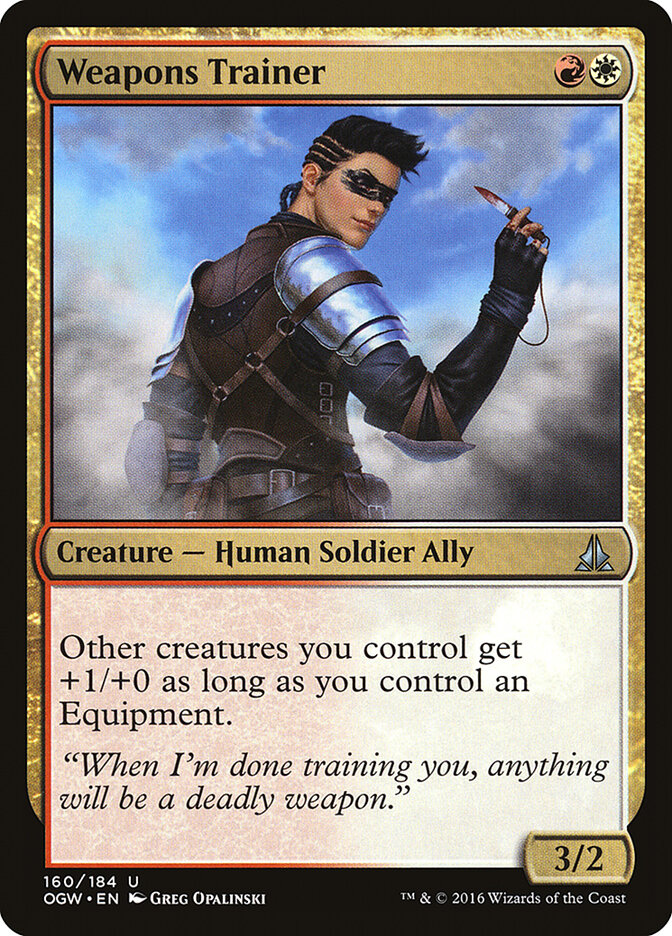 Weapons Trainer card front