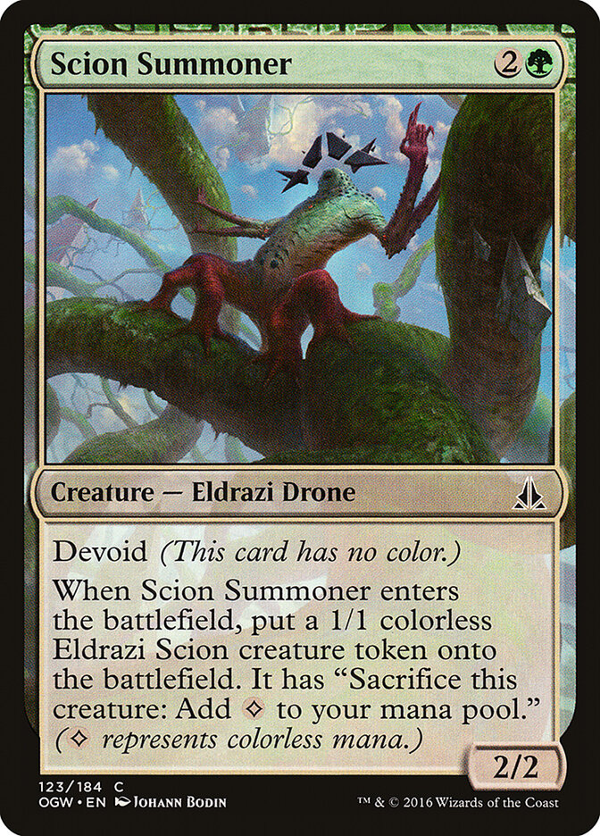 Scion Summoner card front