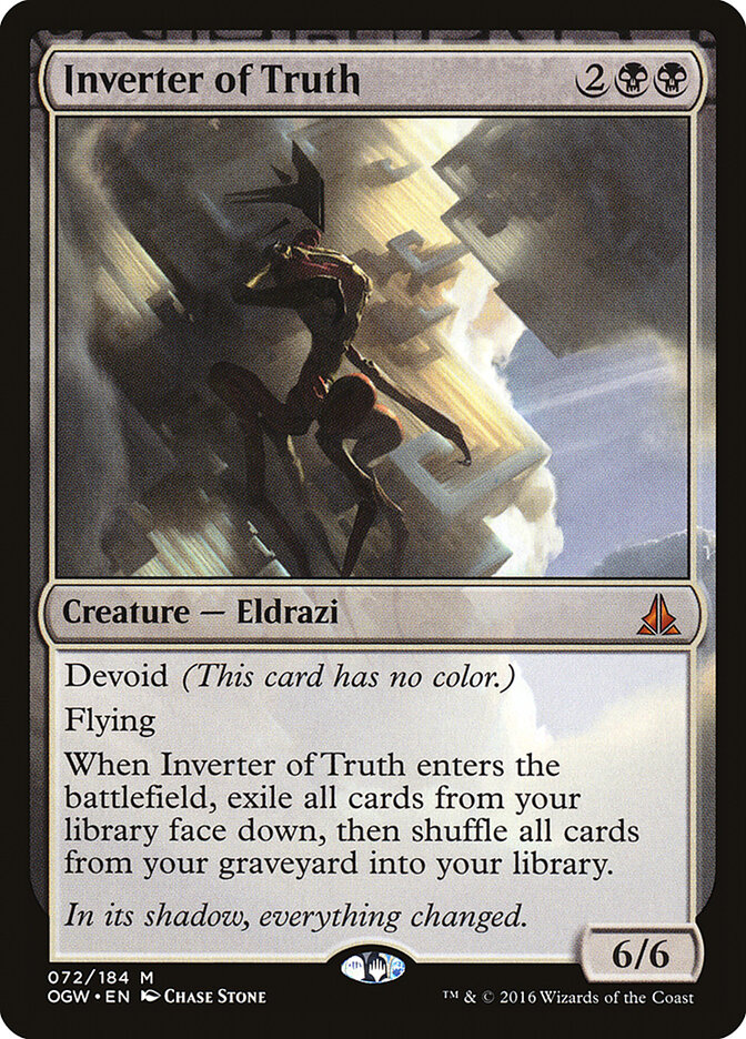 Inverter of Truth card front
