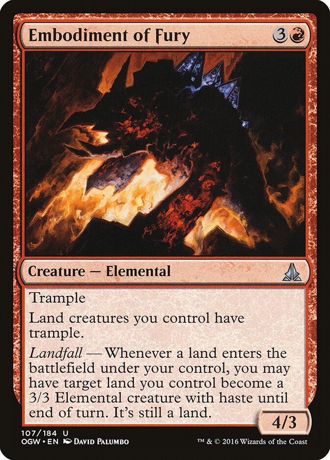 Embodiment of Fury card front