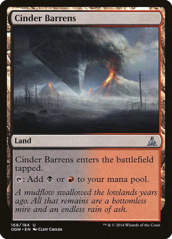 Cinder Barrens card front
