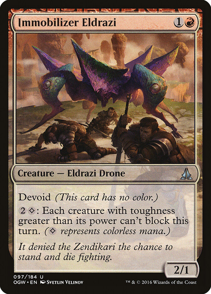 Immobilizer Eldrazi card front
